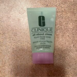 NWT Clinique All About Clean Liquid Facial Soap Mild Mini 1 oz.